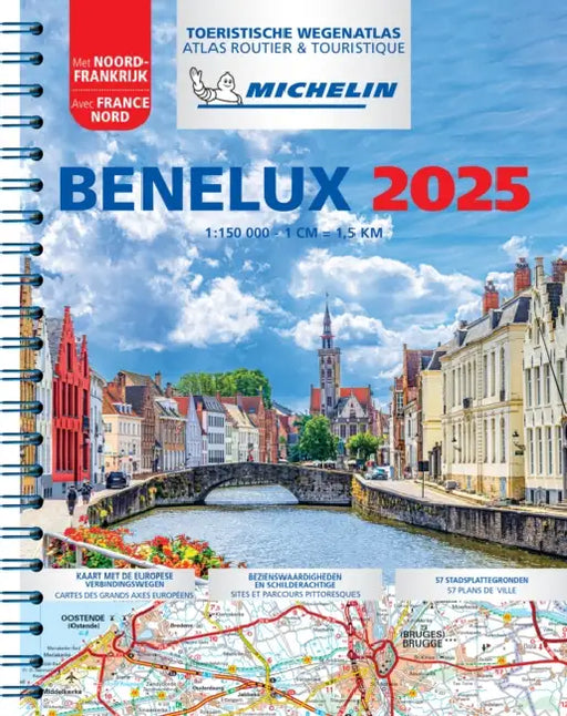 Benelux 2025  Tourist And Motoring Atlas A4spiral