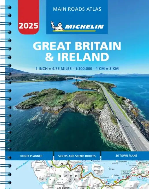 Great Britain & Ireland 2025 - Mains Roads Atlas (A4-Spiral) by Michelin