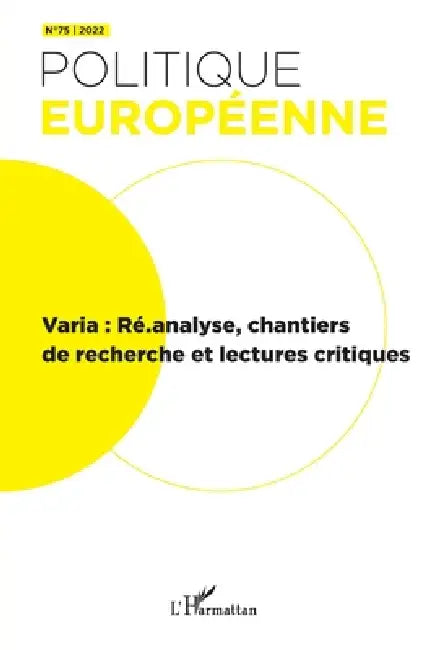 Varia: Ré.analyse, chantiers de recherche et lectures critiques by Clément Fontan