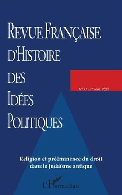 Religion et prééminence du droit dans le judaïsme antique by Collectif