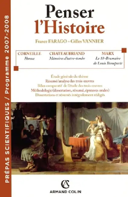 Penser l'Histoire - Prépas scientifiques / Programme 2007-2008: Prépas scientifiques / Programme 2007-2008 by France Farago, Gilles Vannier