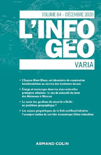 L'information géographique - n°4/2020 Varia: Varia by Collectif