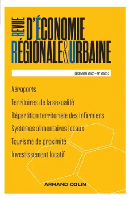 Revue d'économie régionale et urbaine N°5/2022 Varia: Varia by Collectif