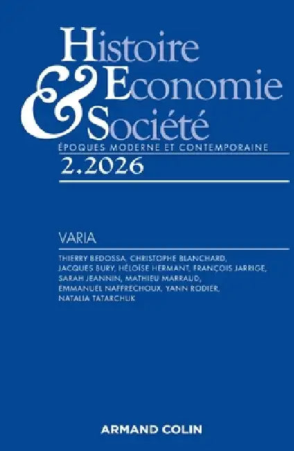 Histoire, Economie et Société 2/2026: Varia by Collectif