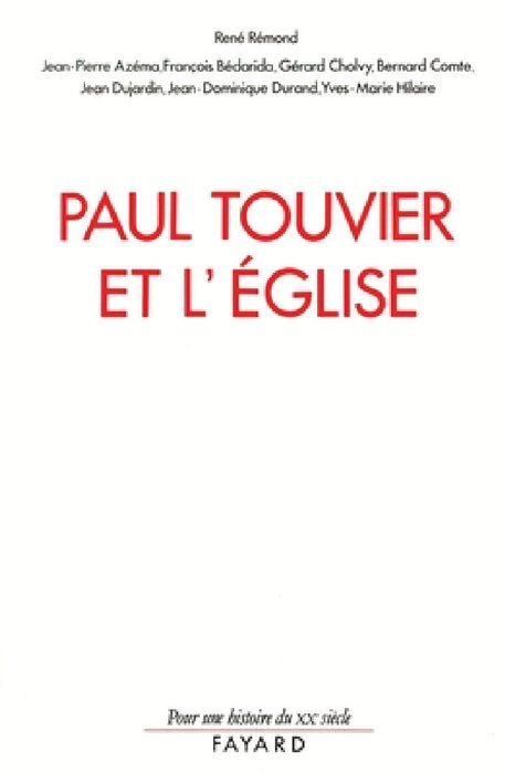 Paul Touvier et l'Eglise by Remond-R