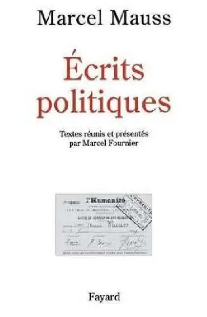 Ecrits politiques by Marcel Mauss