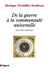 de la Guerre a la Communaute Universelle by Monique Chemillier-Gendreau
