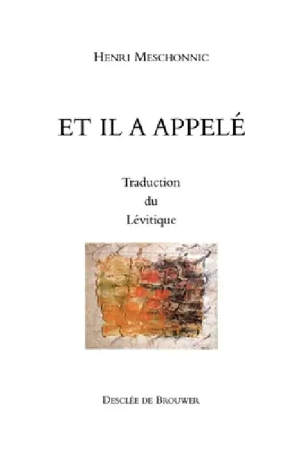 Et il a appelé: Traduction du Lévitique