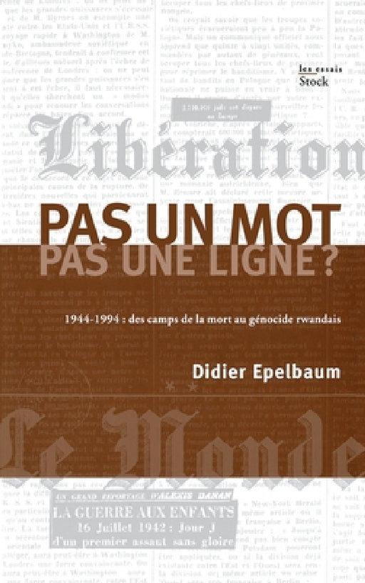 Pas un mot, pas une ligne ? by Epelbaum-D