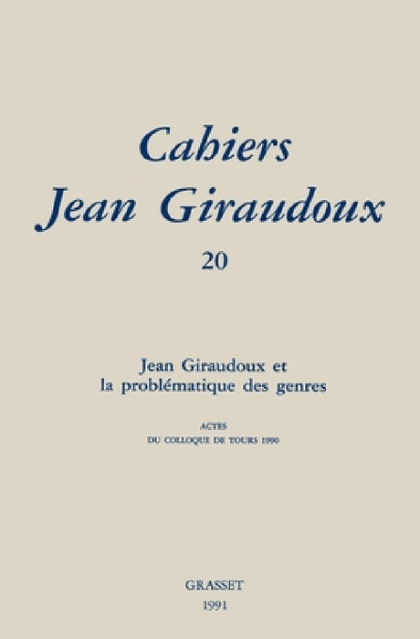 Cahiers numéro 20 by Giraudoux-J