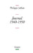 Journal, 1940-1950 by Jullian-P