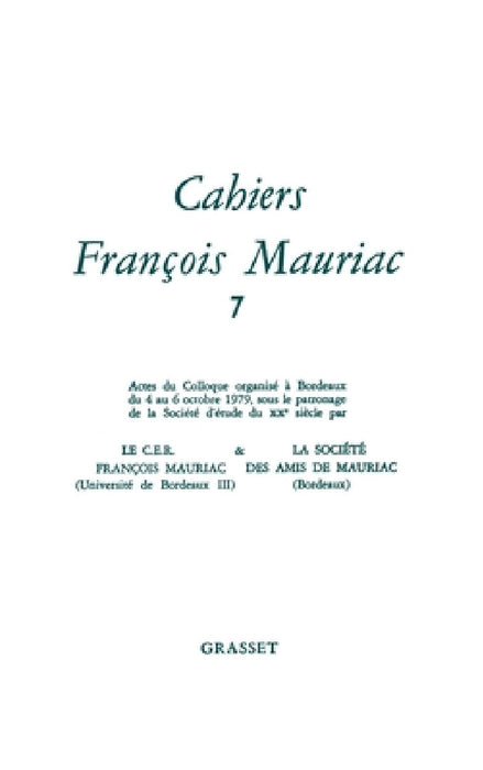 Cahiers numéro 06 by Mauriac-F