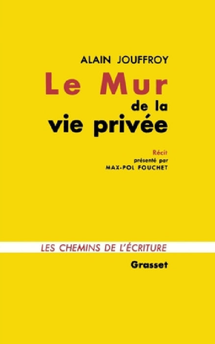 Le mur de la vie privée by Jouffroy-A