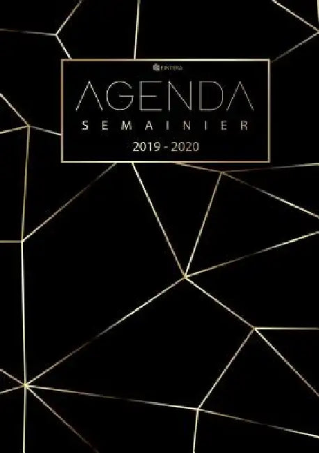 Agenda 2019 2020 - Agenda Semainier et Calendrier Août 2019 à Décembre 2020 Agenda Journalier: Agenda de Poche 2019 - 2020 by El Fintera