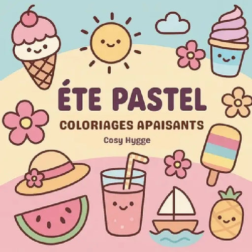 Été pastel: Coloriages apaisants by Cosy Hygge