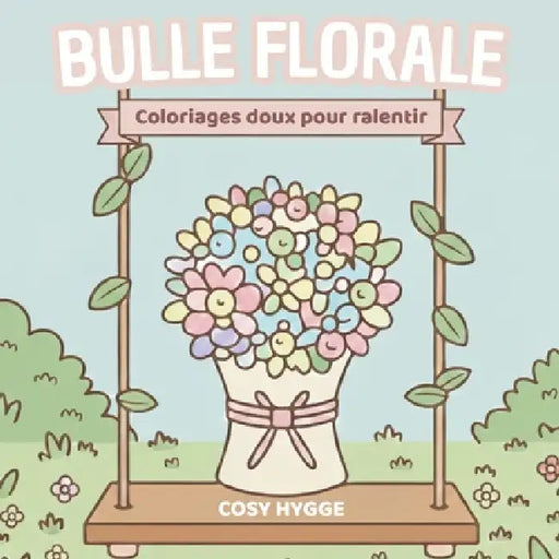 Bulle Florale: Coloriage doux pour ralentir by Cosy Hygge