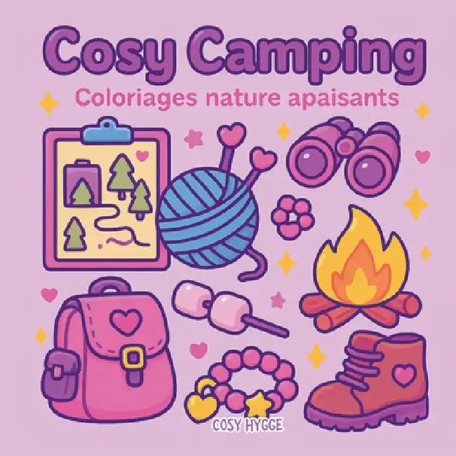 Cosy camping: Coloriages nature apaisants by Cosy Hygge