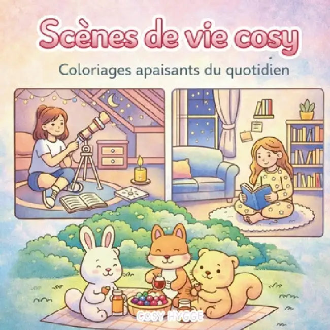 Scènes de vie cosy: Coloriages apaisants du quotidien by Cosy Hygge