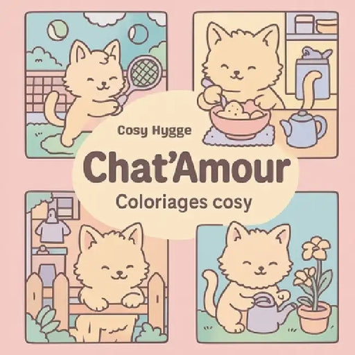 Chat'Amour: Coloriages cosy by Cosy Hygge