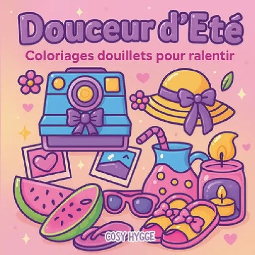 Douceur d'été: Coloriages douillets pour ralentir by Cosy Hygge
