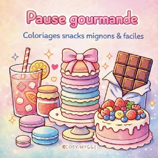 Pause gourmande: Coloriages Snacks mignons & faciles by Cosy Hygge
