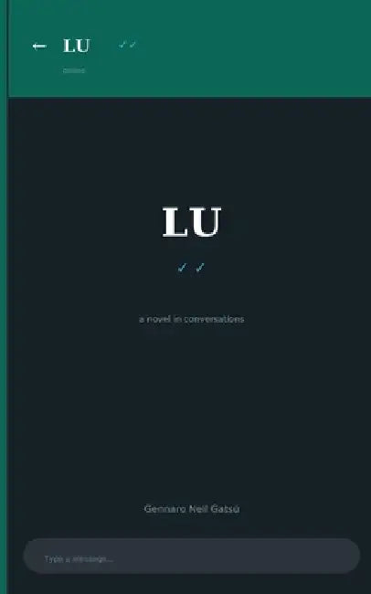 Lu: Conversations by Gennaro Neil Gatsü