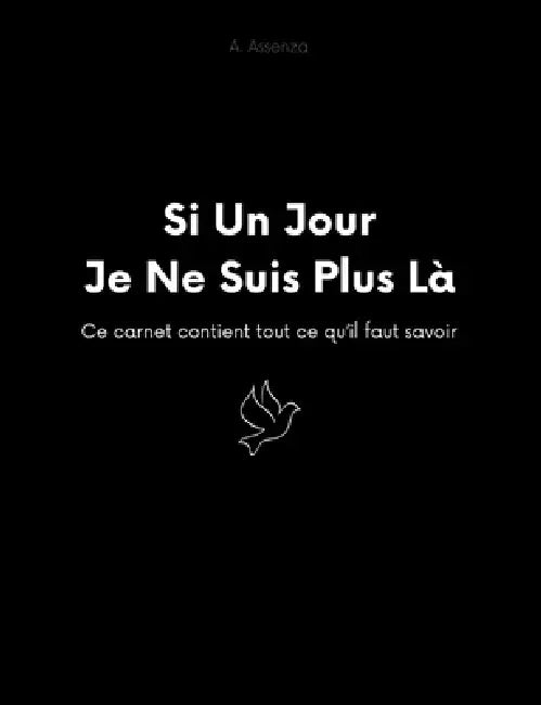 Si un jour je ne suis plus là: Ce carnet contient tout ce qu'il faut savoir by A. Assenza