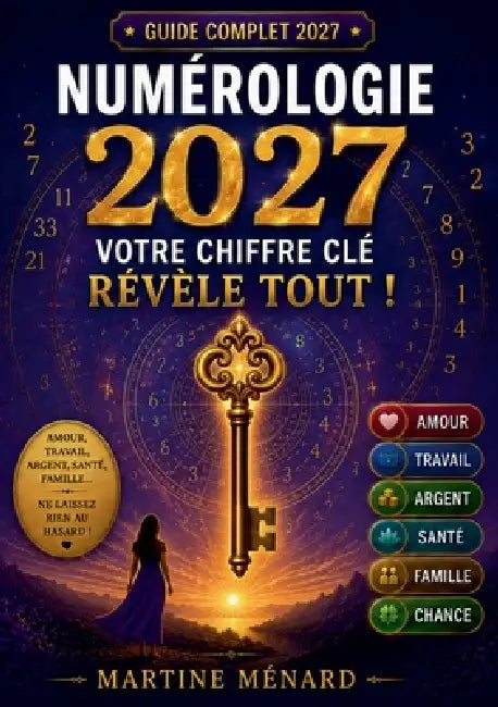 Numérologie 2027 votre chiffre clé révèle tout !: Découvrez mois par mois ce que l'année vous réserve Amour, travail, argent, santé, famille, chance.. by Martine Ménard