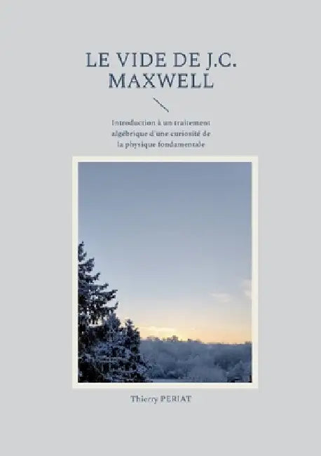 Le vide de J.C. Maxwell: Introduction à un traitement algébrique d'une curiosité de la physique fondamentale by Thierry Periat