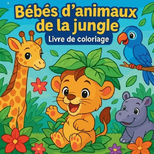 Bébés d'animaux de la Jungle - Livre de coloriage by Martin, Chris
