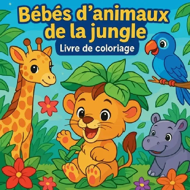 Bébés d'animaux de la Jungle - Livre de coloriage by Martin, Chris