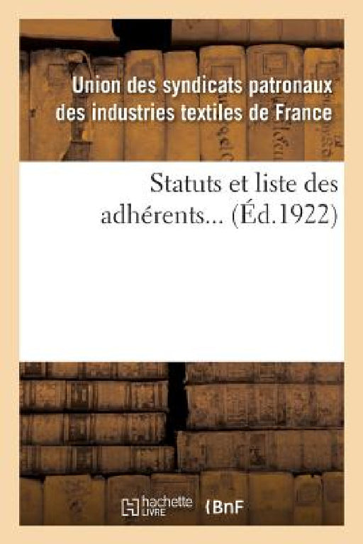 Statuts Et Liste Des Adhérents... by Usp