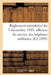 Règlement Ministériel Du 3 Décembre 1889, Constitution Du Cadre Auxiliaire Des Officiers: D'Administration Du Service Des Hôpitaux Militaires by Collectif