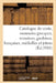 Catalogue de Vente, Monnaies Grecques, Romaines, Gauloises, Françaises, Médailles Et Jetons by Etienne Bourgey