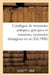 Catalogue de Monnaies Antiques, Grecques Et Romaines, Monnaies Étrangères En or by Collectif