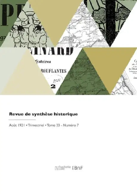 Revue de synthèse historique by Henri Berr