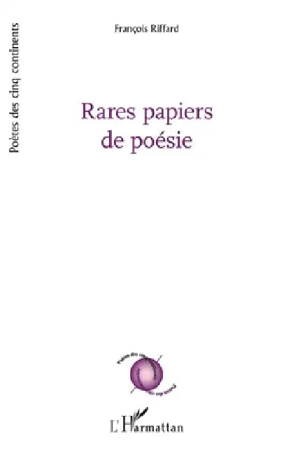 Rares papiers de poésie by François Riffard
