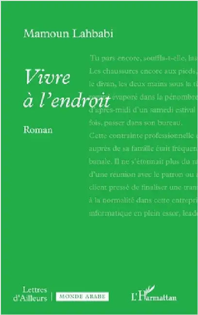 Vivre à l'endroit by Lahbabi, Mamoun