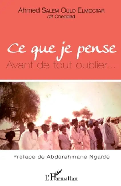 Ce que je pense: Avant de tout oublier... by Salem Ould Elmoctar Ahmed