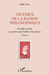 Critique de la raison philosophique: Première partie. La preuve par l'ordre et la mesure Tome 1 by Emile Jalley