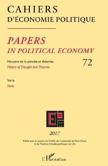 Cahiers d'économie politique: Histoire de la pensée et théories by Mardellat Patrick