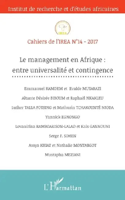 Le management en Afrique: entre universalité et contingence by Zeinabou Ahmadou Tounkara