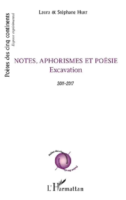 Notes, aphorismes et poésie: Excavation 2011-2017 by Laura Huret, Huret Stephane