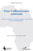 Pour l'efflorescence nationale: Essai sur l'insertion sociale des jeunes camerounais pour le développement by Mang Michel Carrel