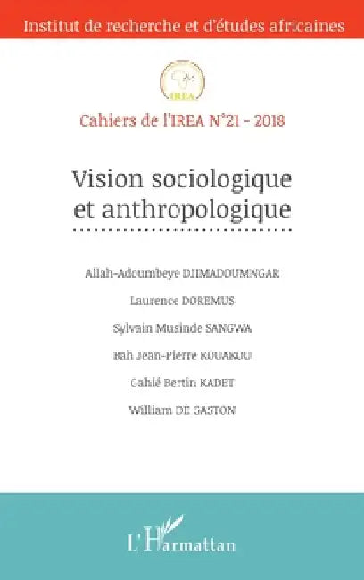 Vision sociologique et anthropologique by Zeinabou Ahmadou Tounkara