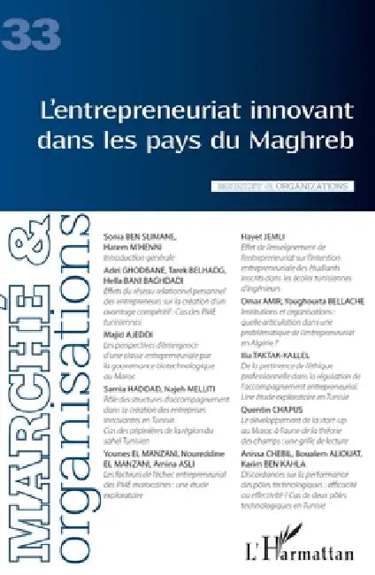 L'entrepreneuriat innovant dans les pays du Maghreb by Dimitri Uzunidis
