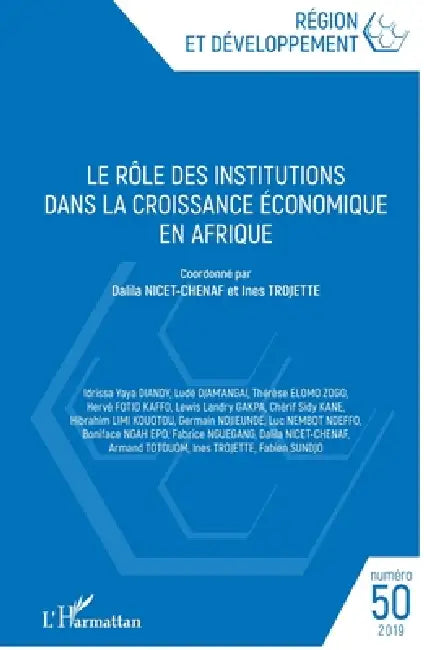 Le rôle des institutions dans la croissance économique en Afrique by Maurice Catin