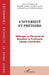 Université et prétoire: Mélanges en l'honneur de Monsieur le Professeur Claude Lienhard by Steinle Feurbach Marie France, LaCroix Caroline, Corpart Isabelle