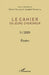 Etudes: Le cahier du jeune chercheur 5 / 2019 by Auguste Nsonsissa, Marcel Nguimbi