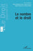 Le nombre et le droit by Hemisphere Droit